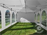 Pop up gazebo FleXtents PRO Vintage Style 4x8 m White, incl. 6 sidewalls