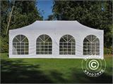 Tente pliante FleXtents Xtreme 50 Vintage Style 4x8m Blanc, avec 6 cotés