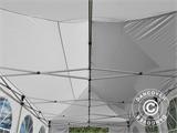 Tente pliante FleXtents Xtreme 50 Vintage Style 4x8m Blanc, avec 6 cotés