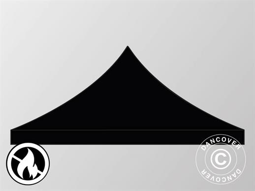 Toiture pour Tente pliante FleXtents 3x3m, Noir, Ignifugé
