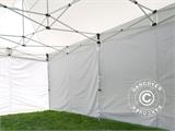 Carpa plegable FleXtents® PRO, carpa de asistencia médica y de emergencia, 3x6m, Blanco, incluidos 6 muros laterales