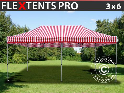 Vouwtent/Easy up tent FleXtents PRO 3x6m gestreept