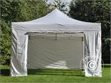 Tente Pliante FleXtents PRO 4x6m Blanc, avec 8 cotés