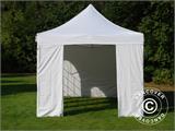 Vouwtent/Easy up tent FleXtents Basic v.3, 3x6m Wit, inkl. 4 Zijwanden