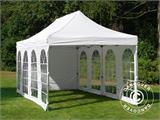 Gazebo pieghevole FleXtents Basic v.3, 3x6m Bianco, inclusi 4 fianchi