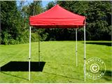 Vouwtent/Easy up tent FleXtents Basic v.2, 2x2m Rood