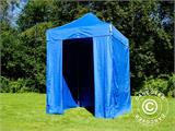 Gazebo pieghevole FleXtents Basic v.2, 2x2m Blu, inclusi 4 fianchi