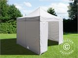 Carpa plegable FleXtents Basic v.3, 3x3m Blanco, Incl. 4 lados