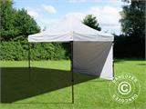 Faltzelt FleXtents Basic v.3, 3x3m Weiß, mit 4 Seitenwänden