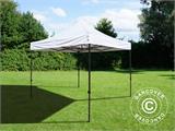 Carpa plegable FleXtents Basic v.3, 3x3m Blanco, Incl. 4 lados