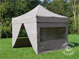 Prekybinė palapinė FleXtents PRO Steel 3x3m Latte, įsk. 4 šonines sienas