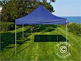 Tente pliante FleXtents PRO Steel 3x3m Bleu foncé, avec 4 cotés