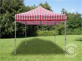 Vouwtent/Easy up tent FleXtents PRO Steel 3x3m Gestreept