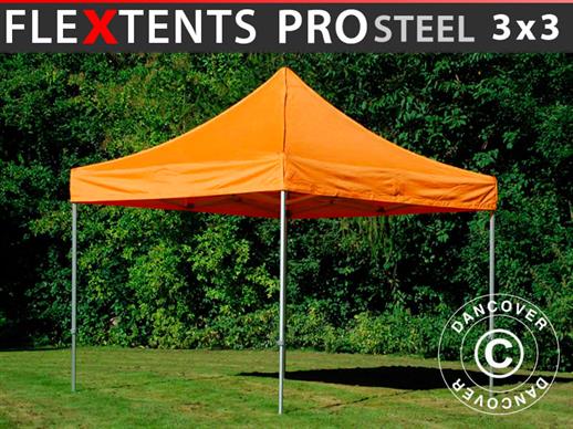 Foldetelt FleXtents PRO Steel 3x3m Orange