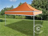 Pop up gazebo FleXtents PRO Steel Work tent 3x3 m Orange Reflective