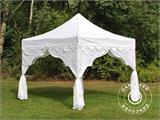 Tente Pliante FleXtents PRO Steel "Raj" 3x3m Blanc/Doré