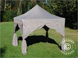 Vouwtent/Easy up tent FleXtents PRO Steel "Raj" 3x3m Latte/Oranje