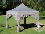 Prekybinė palapinė FleXtents PRO Steel "Raj" 3x3m Latte/Oranzine