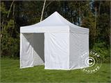 Faltzelt FleXtents PRO Steel 3x3m Weiß, Flammenhemmend, mit 4 Seitenwänden Faltzelt FleXtents PRO Steel 3x3m Weiß, Flammenhemmend, mit 4 Seitenwänden