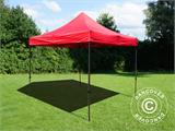 Vouwtent/Easy up tent FleXtents Basic v.2, 4x4m Rood