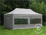 Gazebo pieghevole FleXtents PRO Steel 3x6m Latte, inclusi 6 fianchi