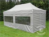 Carpa plegable FleXtents PRO Steel 3x6m Latte, Incl. 6 lados