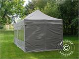Prekybinė palapinė FleXtents PRO Steel 3x6m Latte, įsk. 6 šonines sienas Prekybinė palapinė FleXtents PRO Steel 3x6m Latte, įsk. 6 šonines sienas