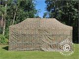 Pop up gazebo FleXtents PRO Steel 3x6 m Camouflage/Military, incl. 6 sidewalls