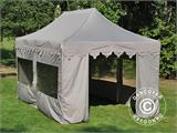 Carpa plegable FleXtents PRO Steel "Morocco" 3x6m Latte, incl. 6 lados