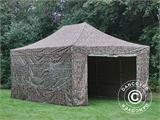 Pop up gazebo FleXtents PRO Steel 4x6 m Camouflage/Military, incl. 8 sidewalls Pop up gazebo FleXtents PRO Steel 4x6 m Camouflage/Military, incl. 8 sidewalls