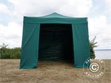 Pop up gazebo FleXtents PRO Steel 3x3 m Green, incl. 4 sidewalls Pop up gazebo FleXtents PRO Steel 3x3 m Green, incl. 4 sidewalls