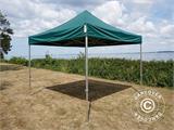 Tente pliante FleXtents PRO Steel 3x3m Vert, avec 4 cotés