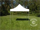 Vouwtent/Easy up tent FleXtents PRO Steel 3x3m Wit, inkl. 4 Zijwanden