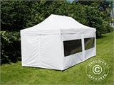 Pop up gazebo FleXtents PRO Steel 3x6 m White, incl. 6 sidewalls Pop up gazebo FleXtents PRO Steel 3x6 m White, incl. 6 sidewalls