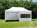 Vouwtent/Easy up tent FleXtents PRO Steel 3x6m Wit, inkl. 6 Zijwanden