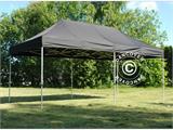 Tente pliante FleXtents PRO Steel 3x6m Noir, avec 6 cotés