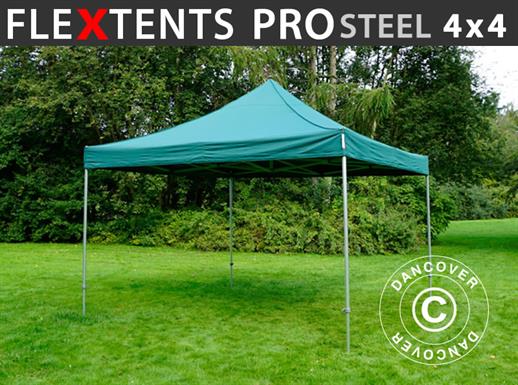 Namiot Ekspresowy FleXtents PRO Steel 4x4m Zielony