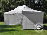 Pop up gazebo FleXtents PRO Steel 4x6 m White, incl. 8 sidewalls