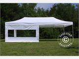 Tente pliante FleXtents PRO Steel 4x8m Blanc, avec 6 cotés