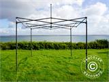 Carpa plegable FleXtents PRO Steel 3x3m Verde, Incl. 4 cortinas decorativas