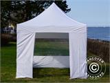 Pop up gazebo FleXtents Steel 3x3 m White, incl. 4 sidewalls