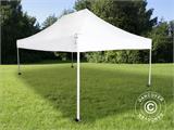 Tente pliante FleXtents Steel 3x4,5m, Blanc, incl. 4 rideaux decoratifs Tente pliante FleXtents Steel 3x4,5m, Blanc, incl. 4 rideaux decoratifs