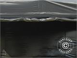 Vouwtent/Easy up tent FleXtents Steel 4x4m Zwart, inkl. 4 zijwanden