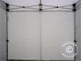 Prekybinė palapinė palapinė FleXtents® PRO Exhibition su šoninėmis sienomis, 3x3m, Balta, Atspari liepsnims