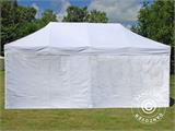 Tente Pliante FleXtents PRO 3x6m Blanc, Ignifugé, avec 6 cotés