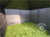 Tente Pliante FleXtents Light 2,5x2,5m Noir, avec 4 cotés