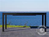 Table de jardin avec rallonges Miami, 180/240x90x78cm, noir RESTE SEULEMENT 1 PC