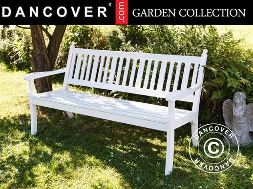 Garden Bench Hohenzollern, 3-Seater, 160 cm, White