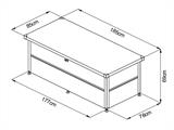 Gartenbox L 783L, 0,85x1,85x0,69m, 1,57m², GUARDI, Anthrazit