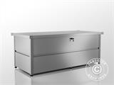 Boite de rangement de jardin L 783L, 0,85x1,85x0,69m, 1,57m², GUARDI, Argent